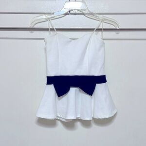 Charlotte Russe White Strapless Top